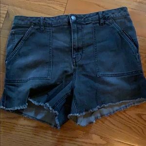 Free People Gray/Black Jean Shorts 🩳